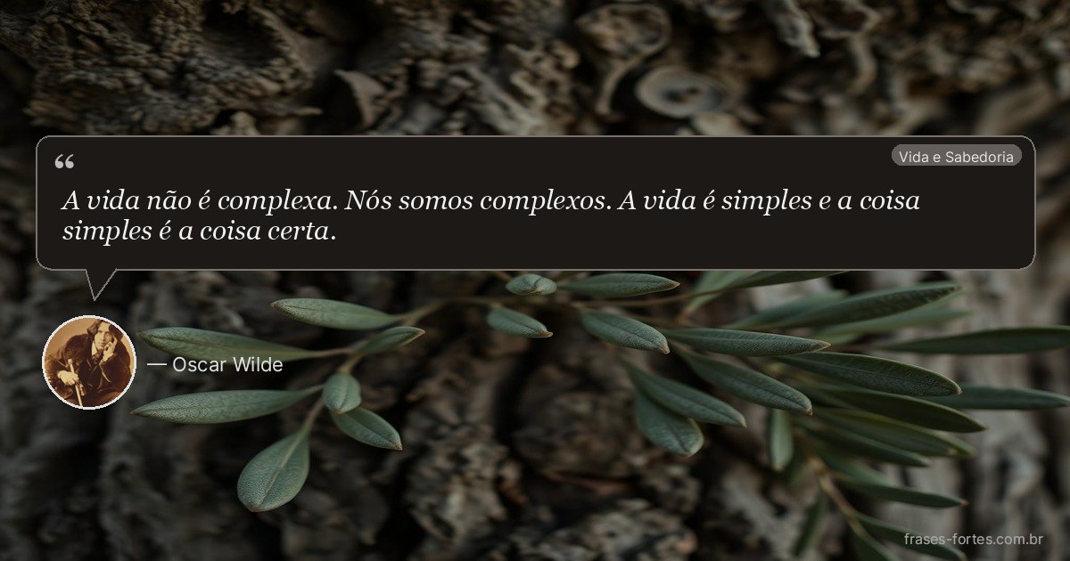 Frase de Oscar Wilde