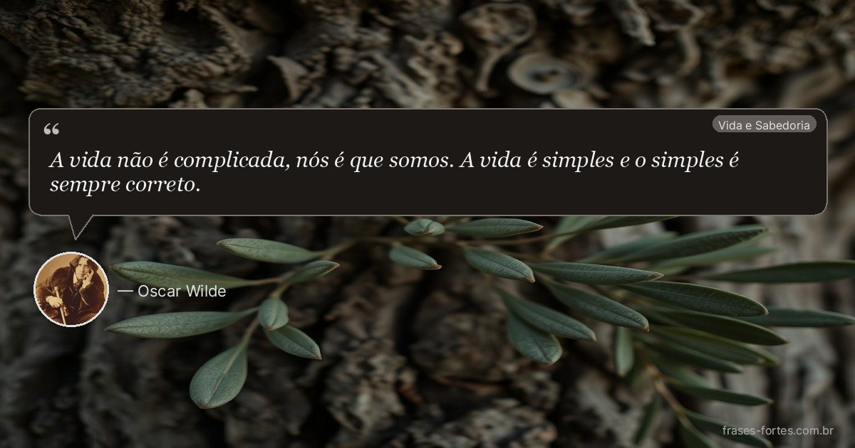 Frase de Oscar Wilde