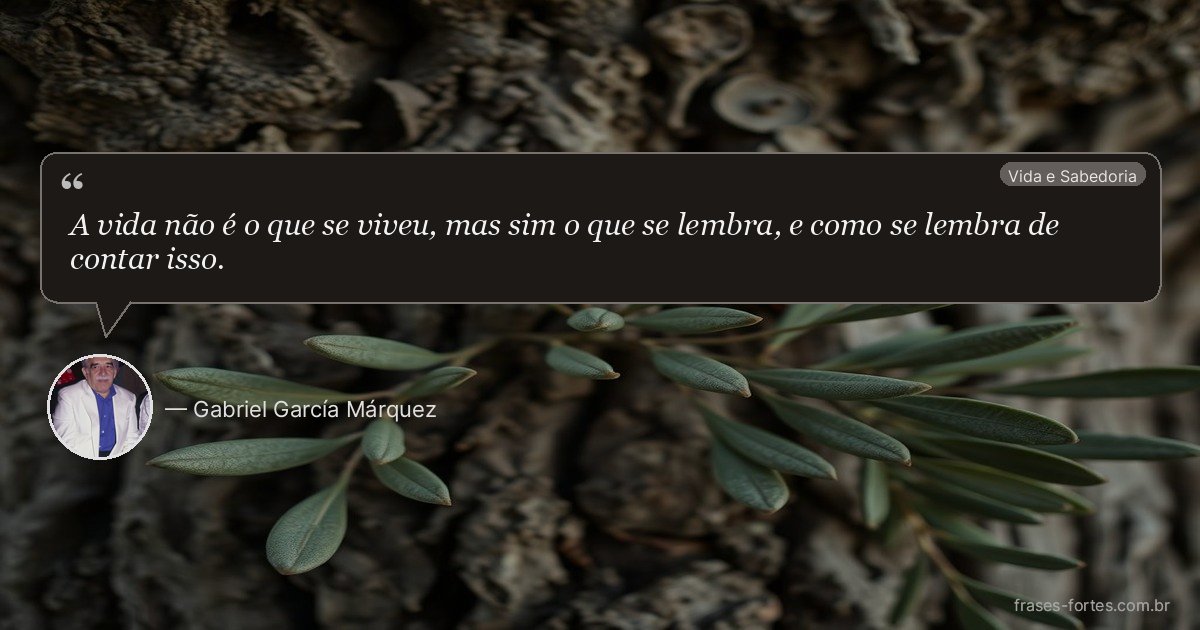 Frase de Gabriel García Márquez