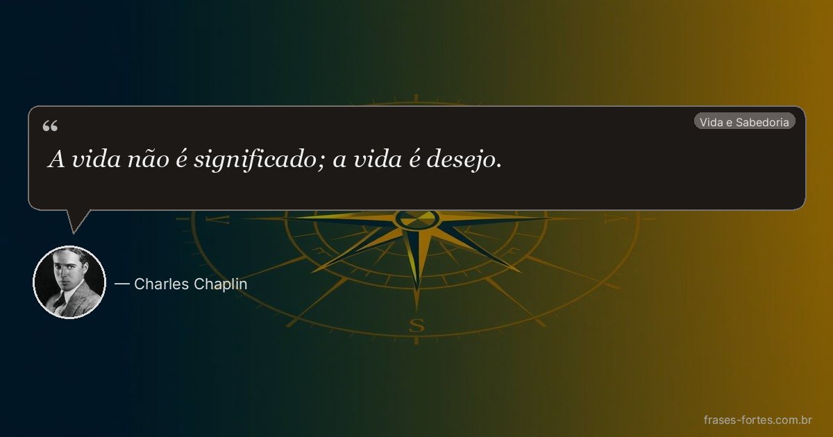 Frase de Charles Chaplin