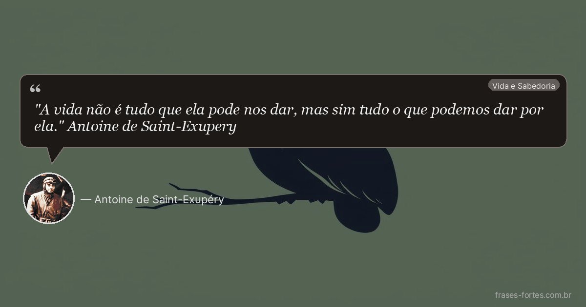 Frase de Antoine de Saint-Exupéry