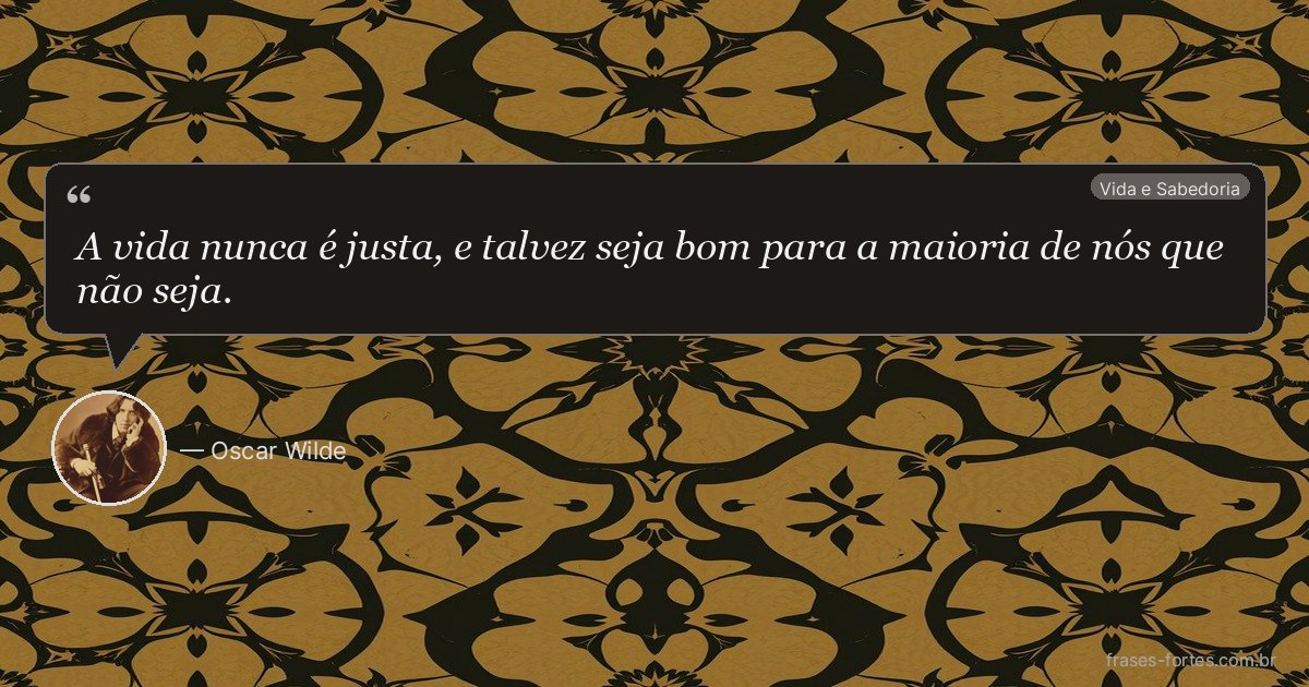 Frase de Oscar Wilde