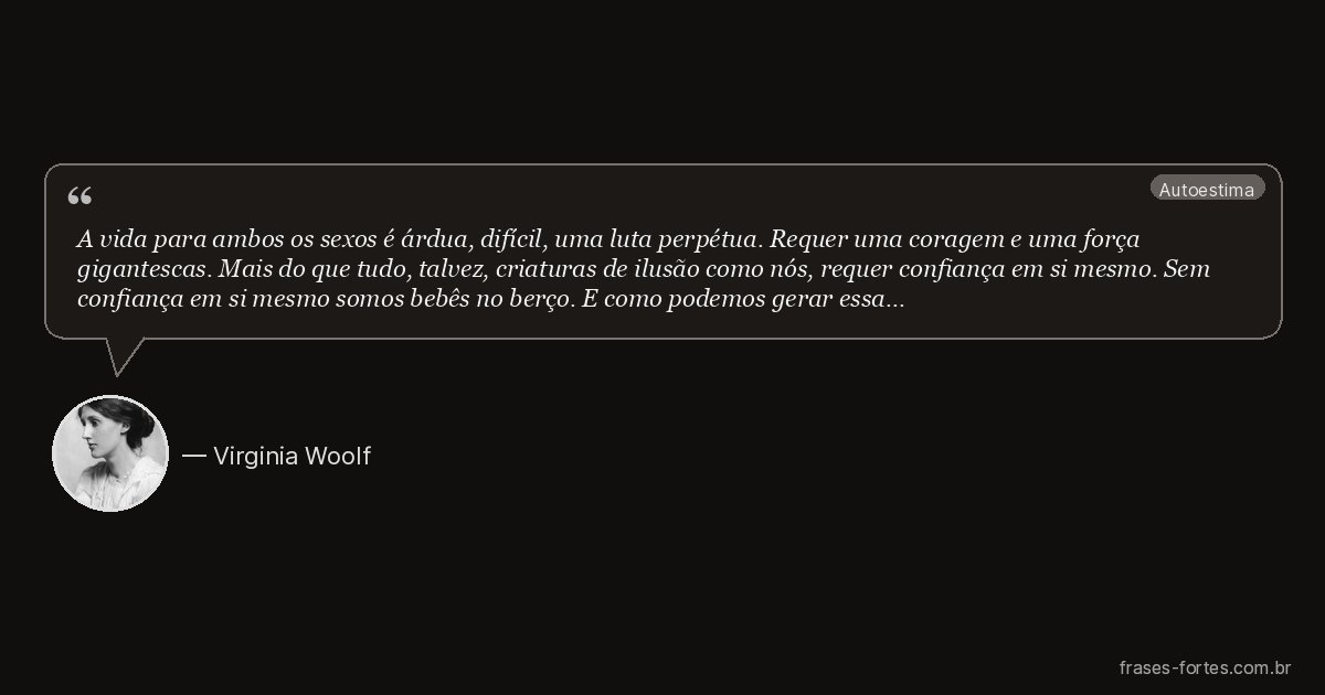 Frase de Virginia Woolf