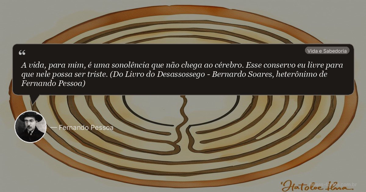 Frase de Fernando Pessoa