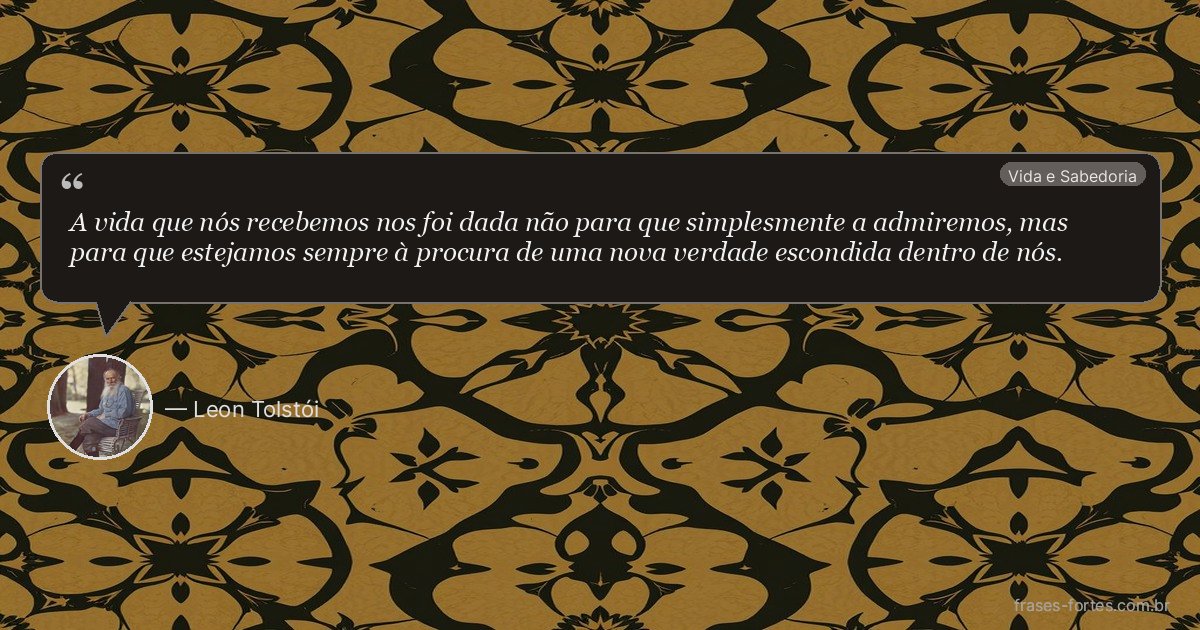 Frase de Leon Tolstói