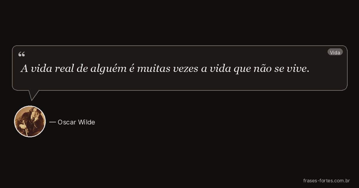 Frase de Oscar Wilde