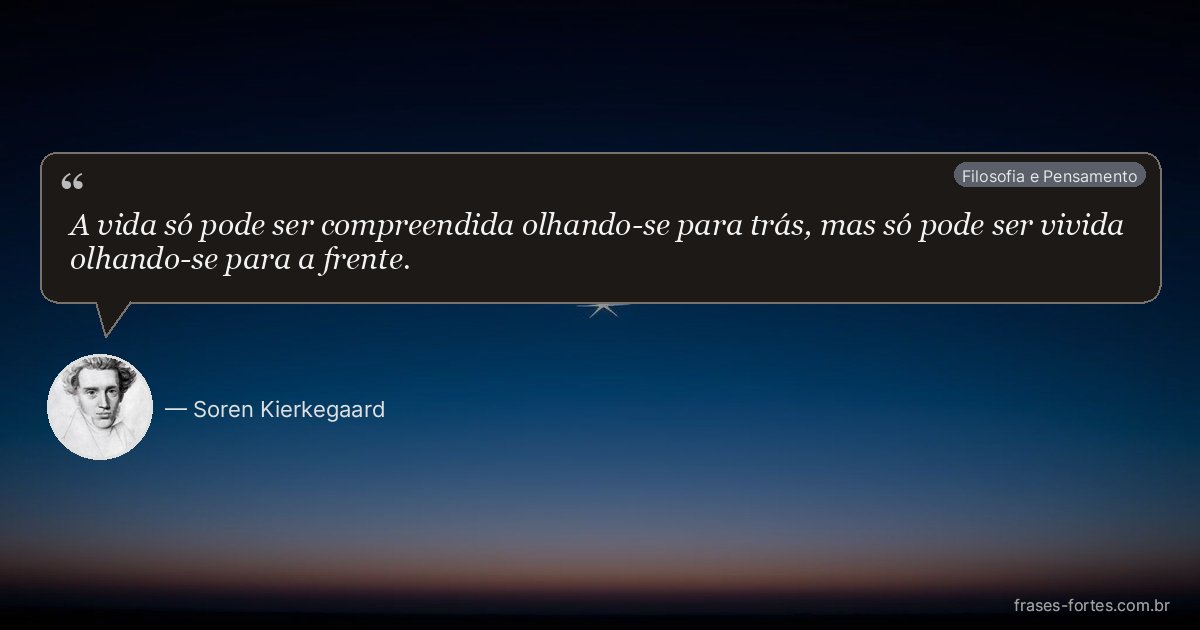 Frase de Soren Kierkegaard