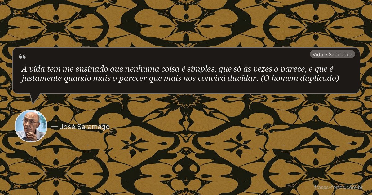 Frase de José Saramago