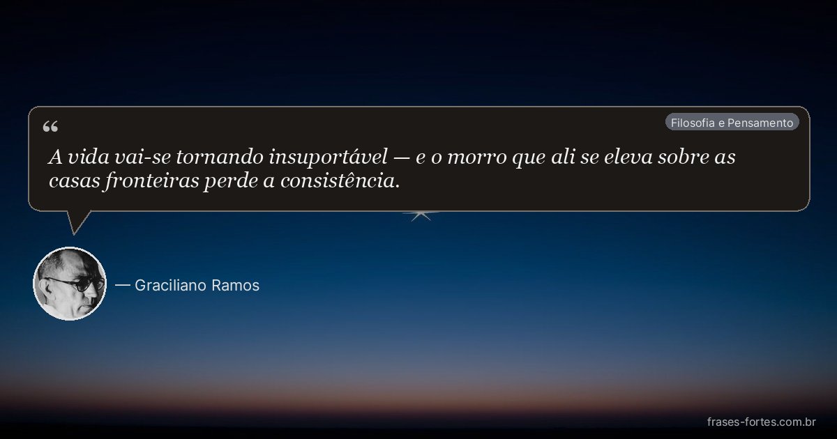 Frase de Graciliano Ramos