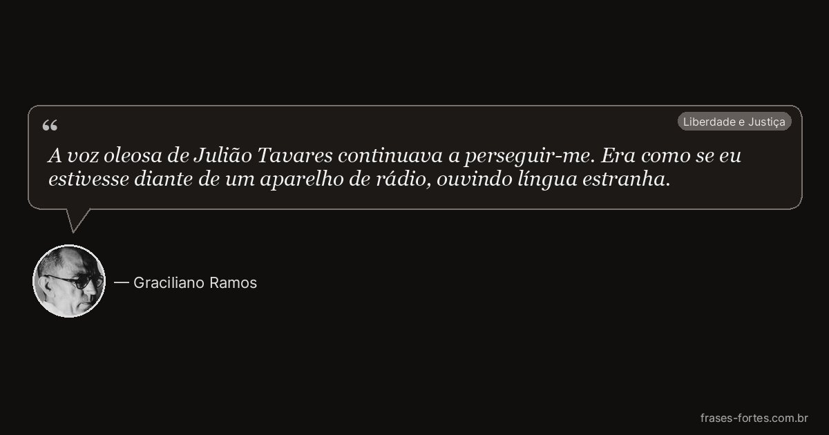 Frase de Graciliano Ramos