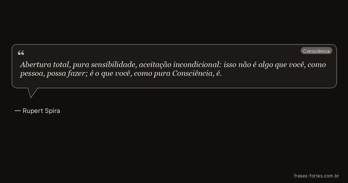 Frase de Rupert Spira