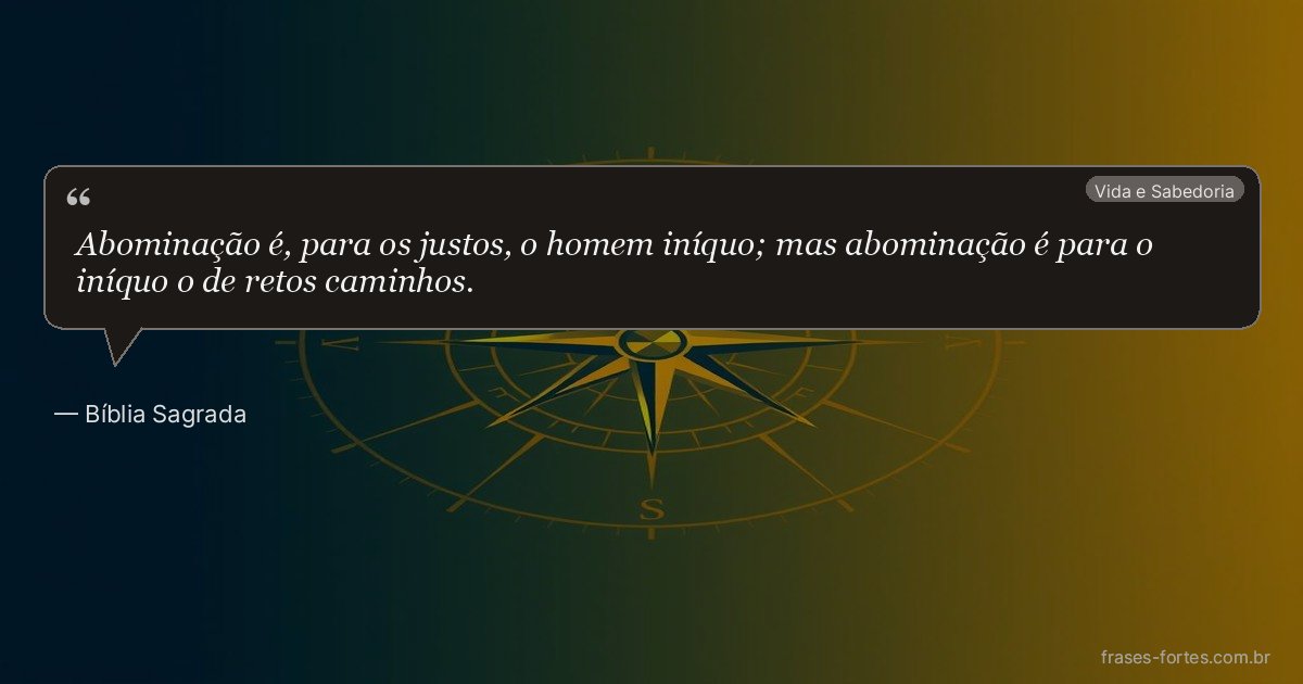 Frase de Bíblia Sagrada