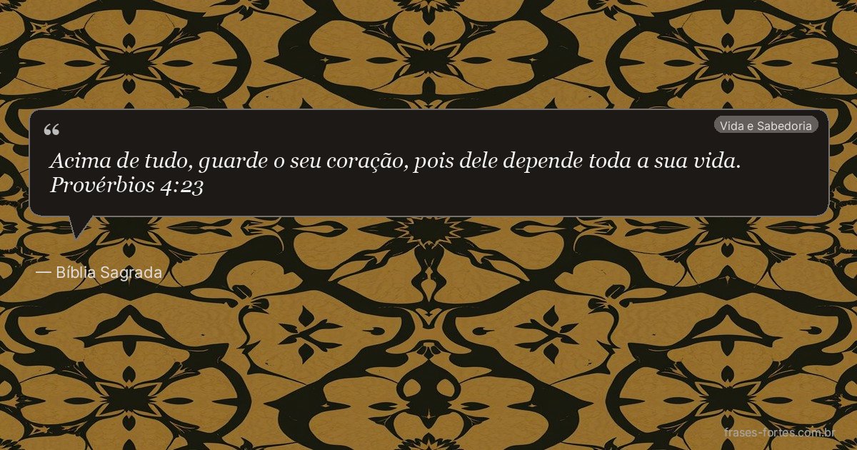 Frase de Bíblia Sagrada