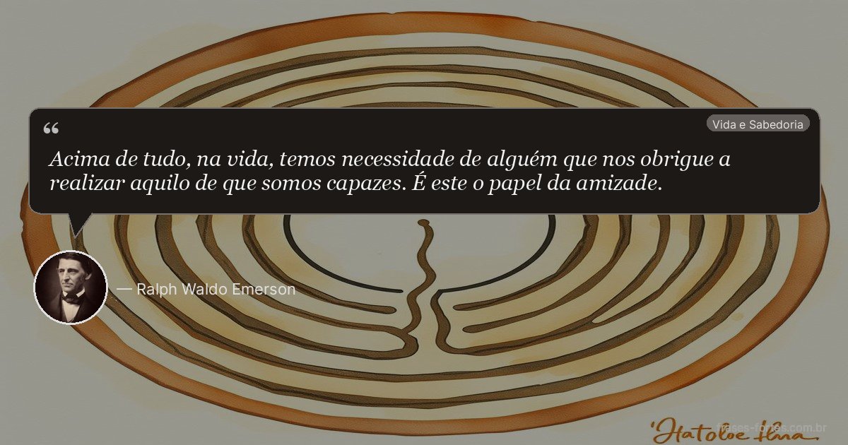 Frase de Ralph Waldo Emerson