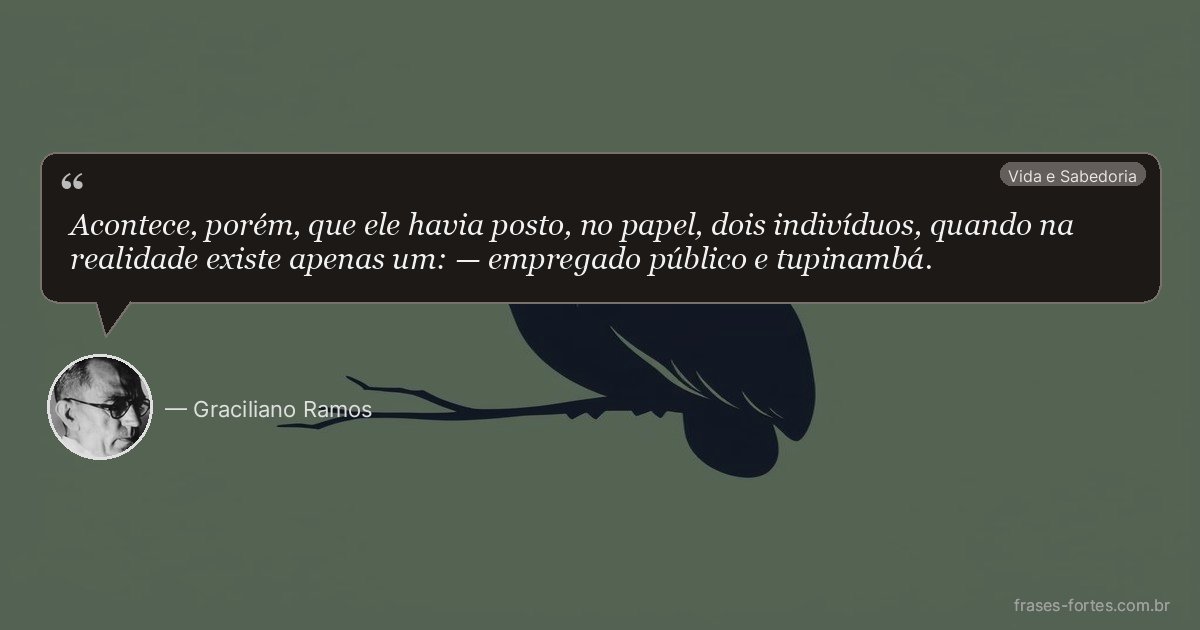 Frase de Graciliano Ramos