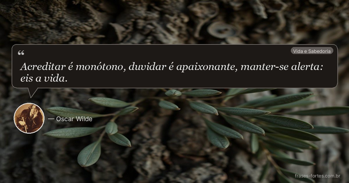 Frase de Oscar Wilde
