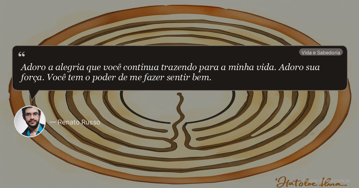 Frase de Renato Russo
