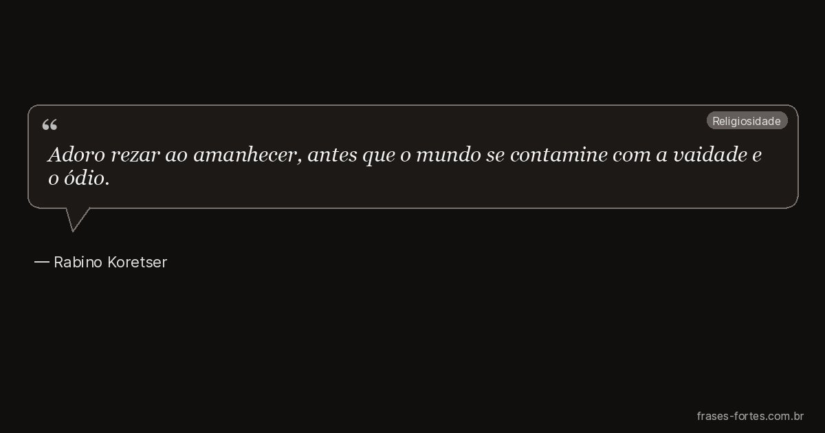 Frase de Rabino Koretser