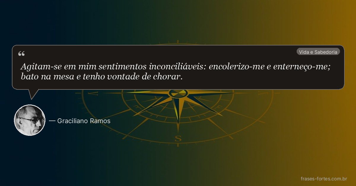 Frase de Graciliano Ramos