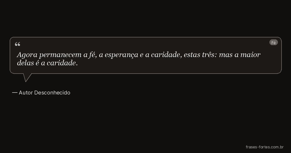 Frase de Autor Desconhecido