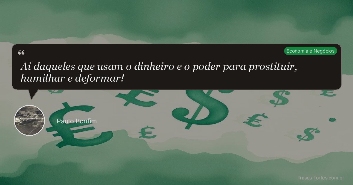 Frase de Paulo Bonfim