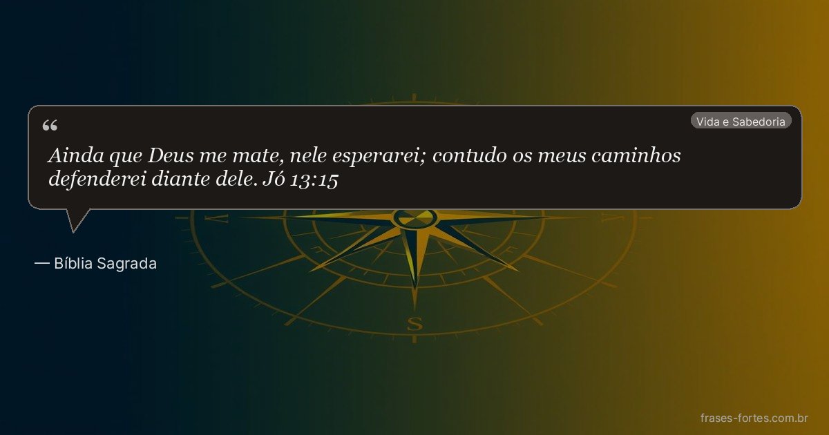 Frase de Bíblia Sagrada