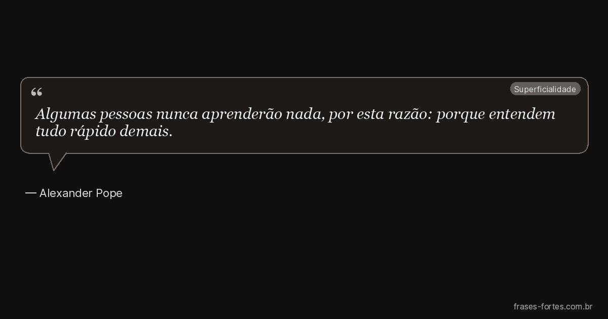 Frase de Alexander Pope