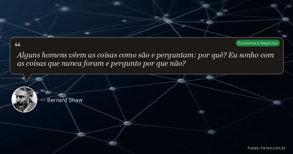 Frase de Bernard Shaw