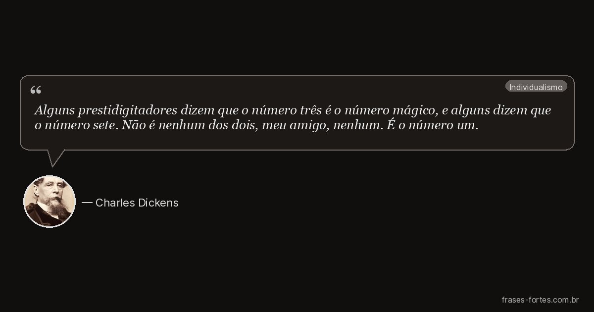 Frase de Charles Dickens