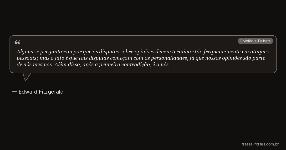 Frase de Edward Fitzgerald