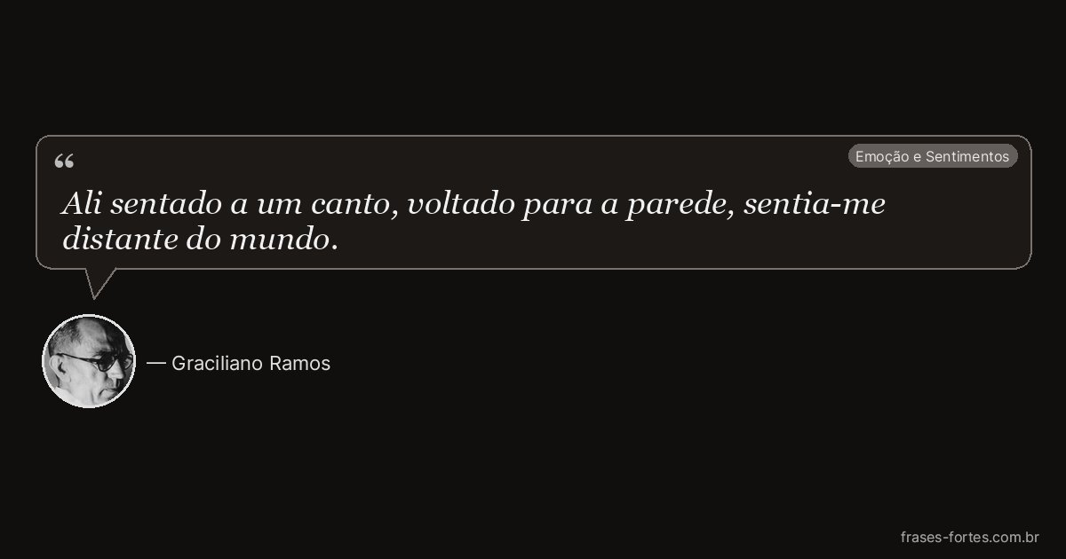 Frase de Graciliano Ramos