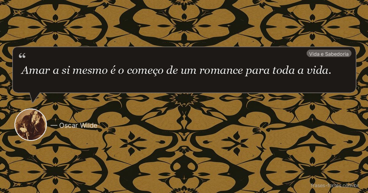 Frase de Oscar Wilde