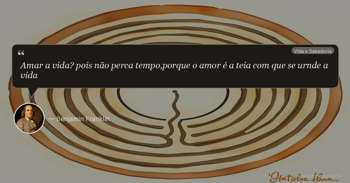 Frase de Benjamin Franklin