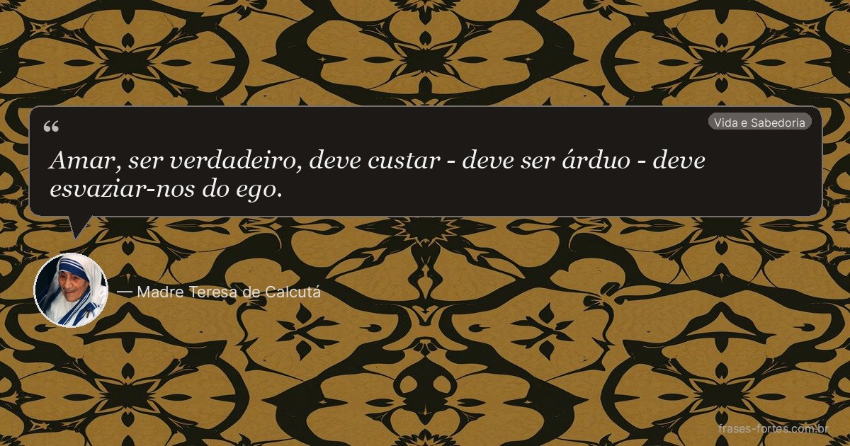 Frase de Madre Teresa de Calcutá