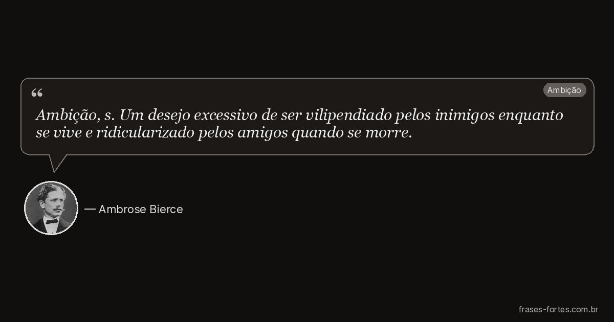 Frase de Ambrose Bierce