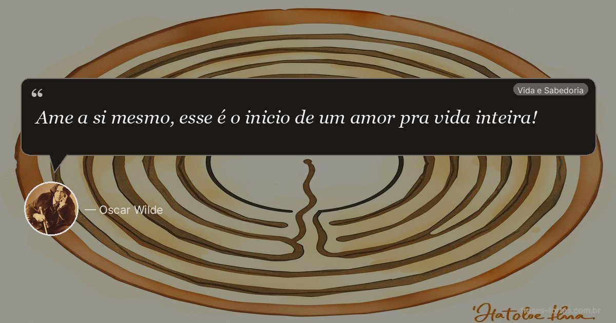 Frase de Oscar Wilde