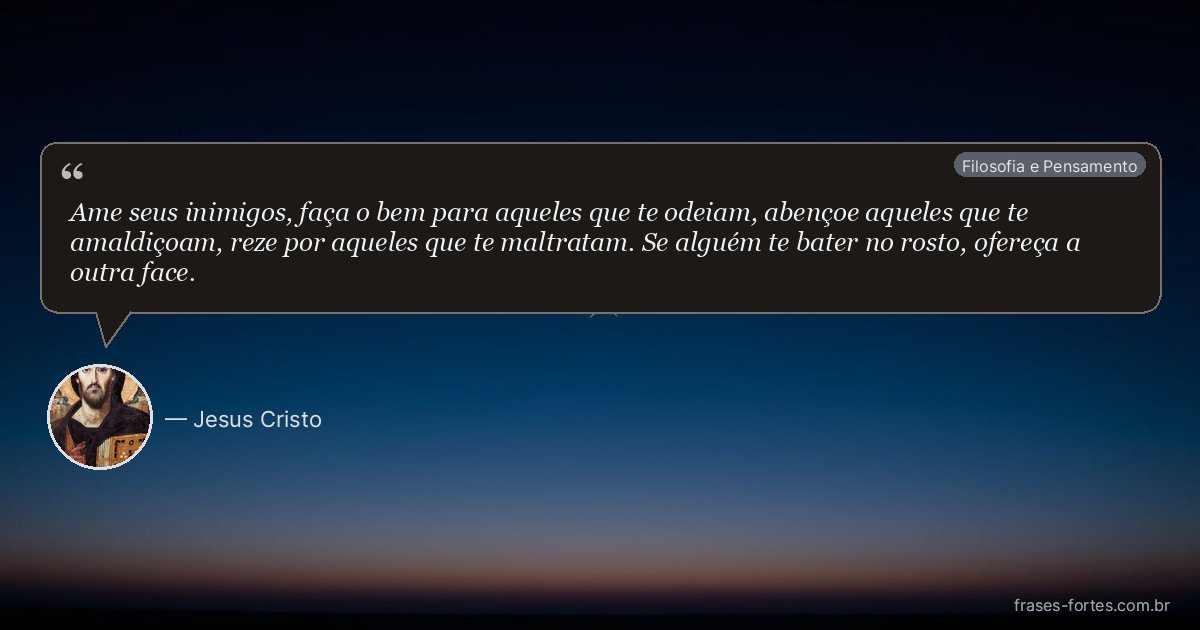 Frase de Jesus Cristo
