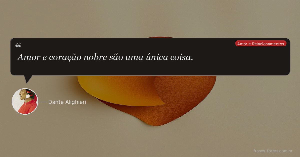 Frase de Dante Alighieri