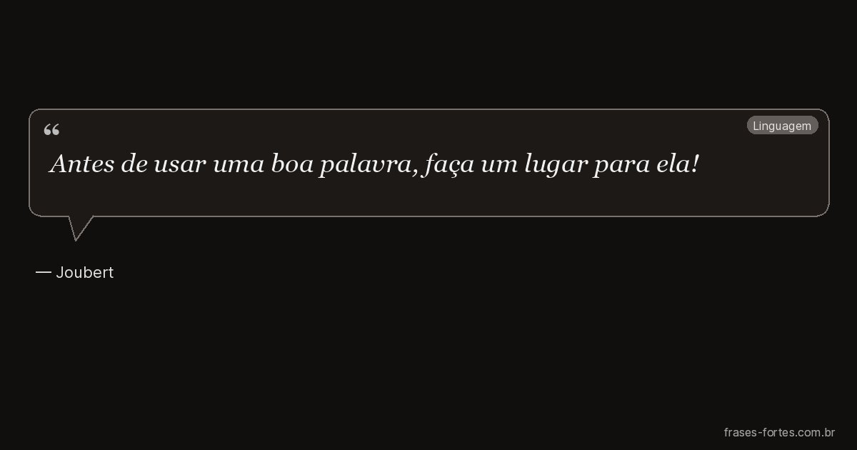 Frase de Joubert