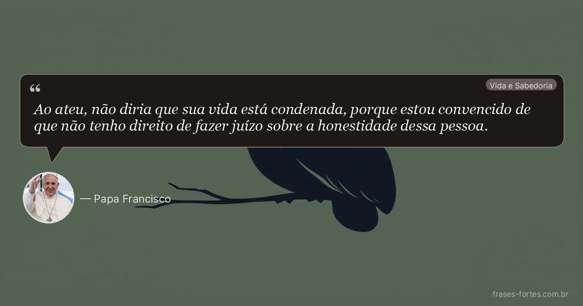 Frase de Papa Francisco