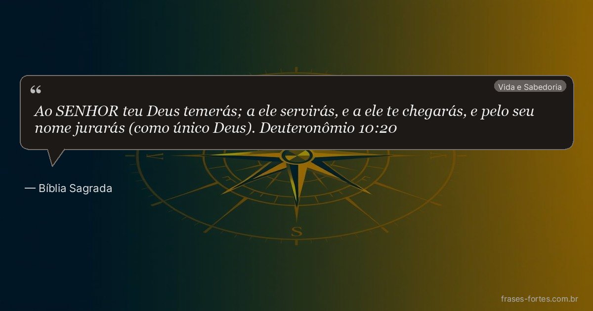 Frase de Bíblia Sagrada