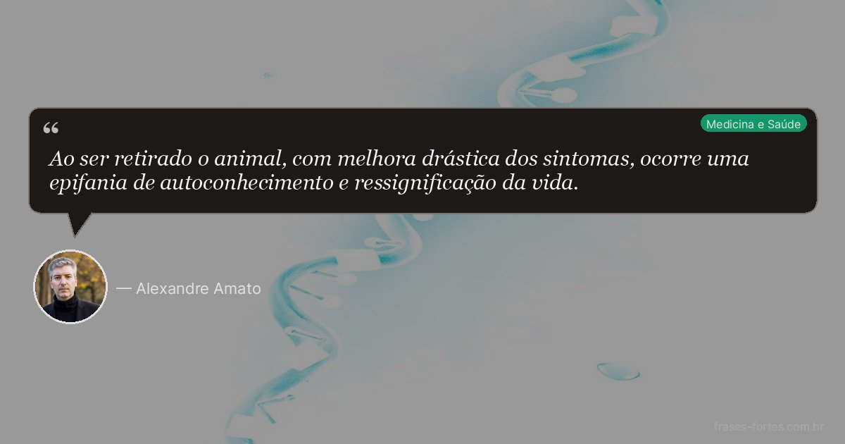Frase de Alexandre Amato