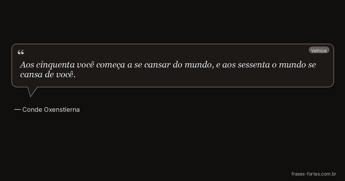 Frase de Conde Oxenstierna