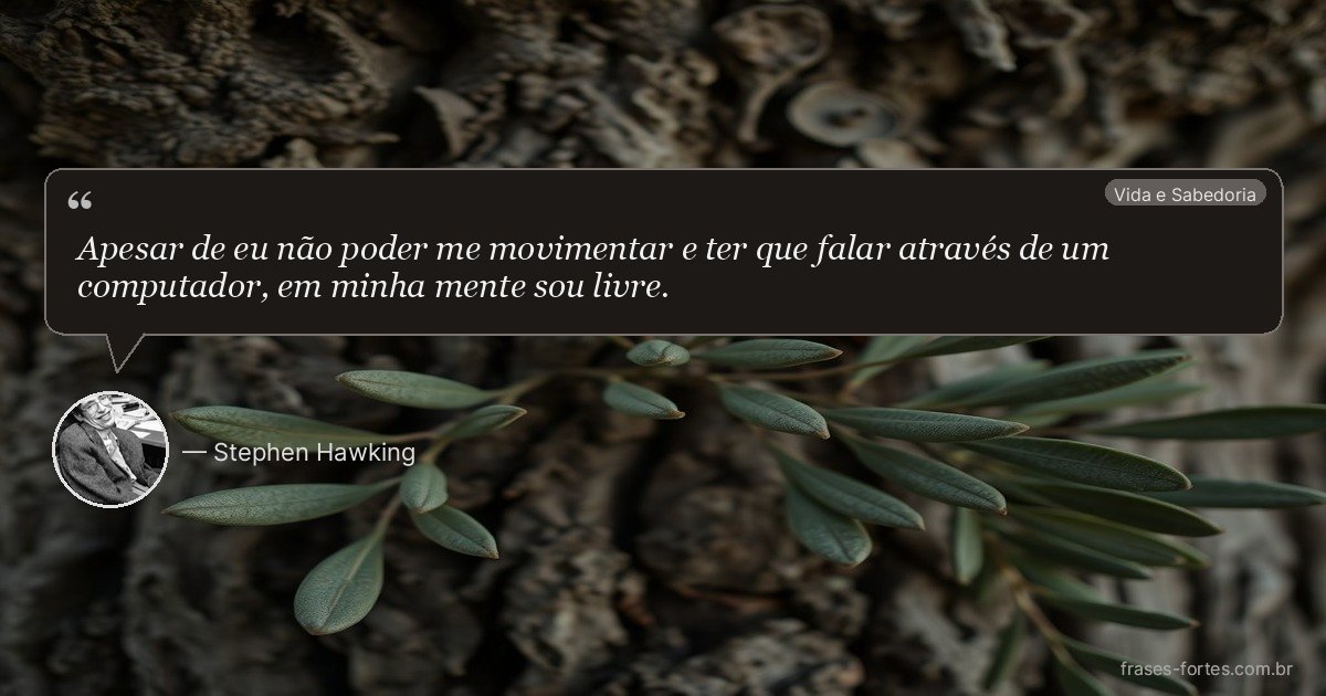Frase de Stephen Hawking