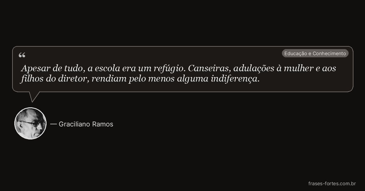 Frase de Graciliano Ramos