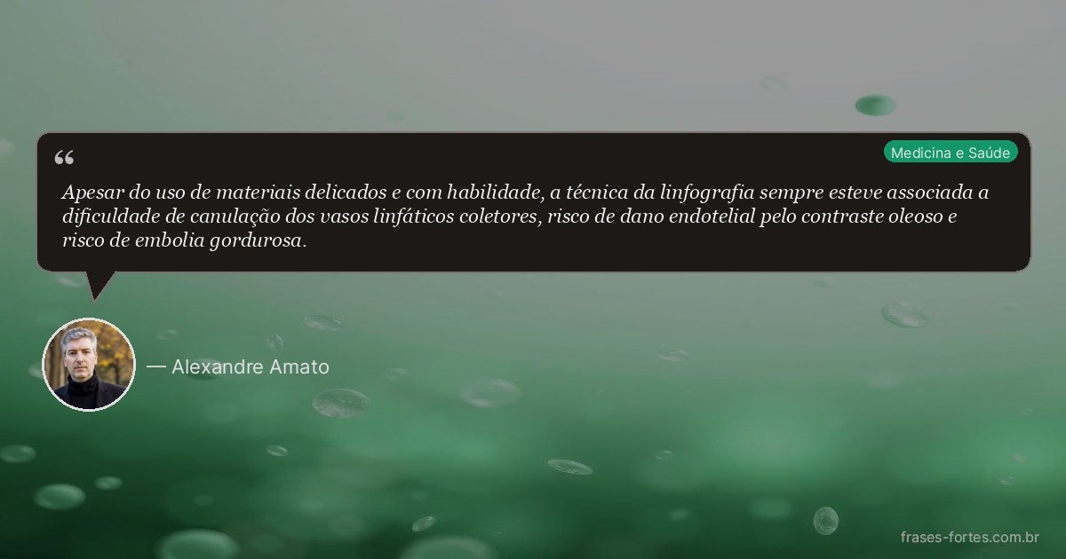 Frase de Alexandre Amato