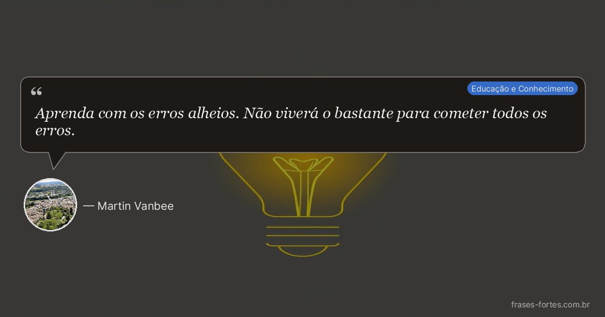 Frase de Martin Vanbee