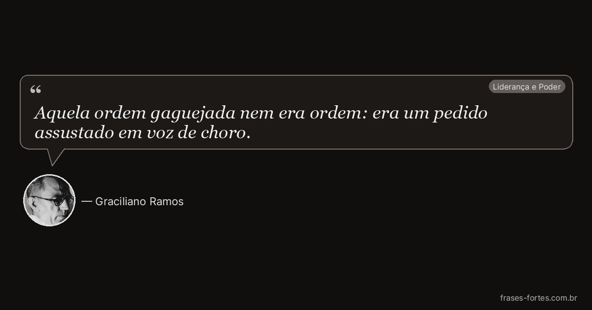 Frase de Graciliano Ramos