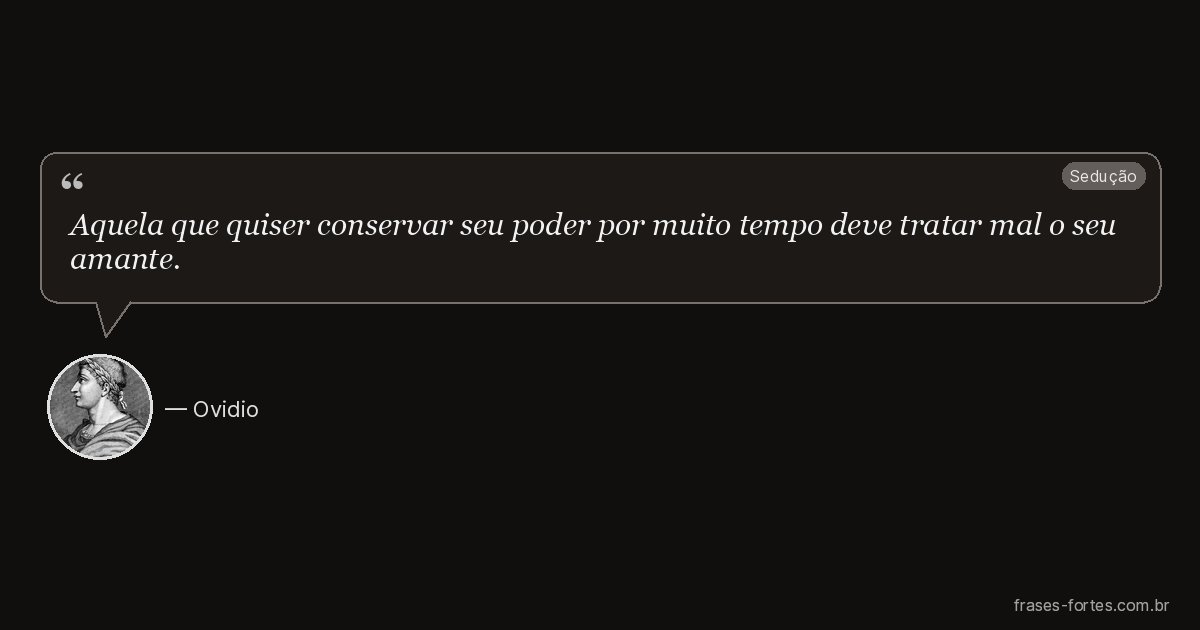 Frase de Ovidio