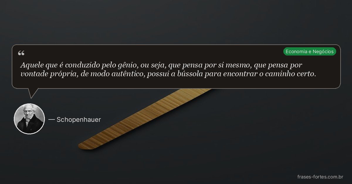 Frase de Schopenhauer